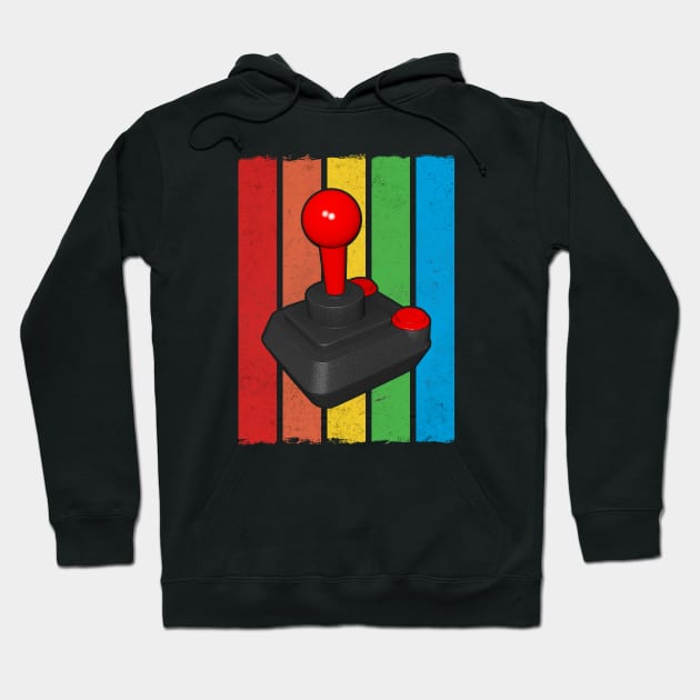 Retro Computer Joystick Hoodie by Drop23